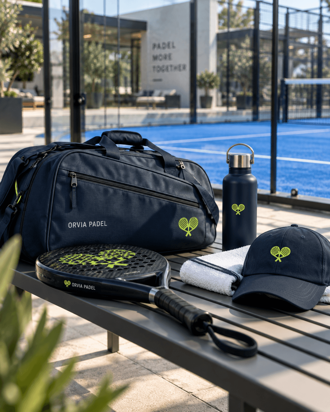 ORVIA Padel court-side equipment